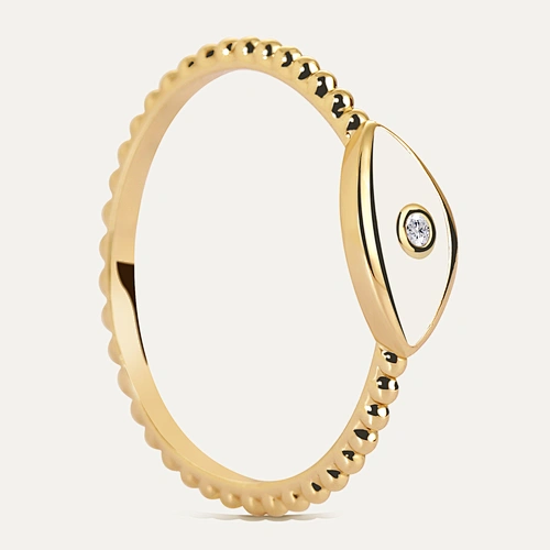 R-EVIL EYE RING (GOLD FILLED JEWELRY)